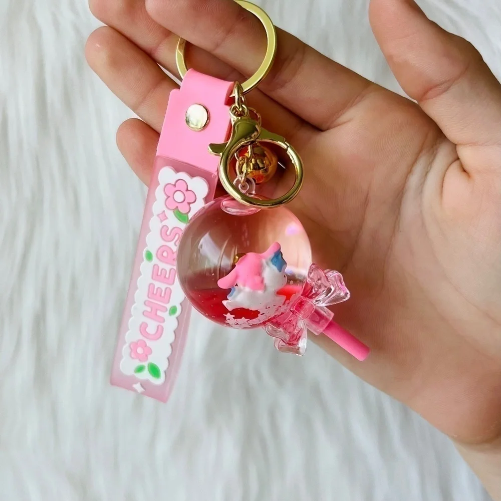 New! Fruit Lollipop Keychain, Candy Accessory, Key Ring Holder, Fruit Charm